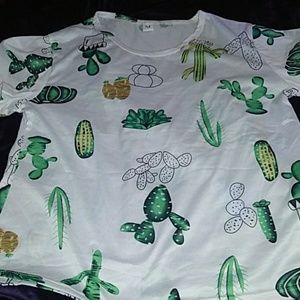 Matching cactus pajama set